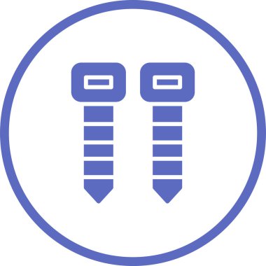 Kablo bağı simgesi, vektör illüstrasyonu basit tasarım