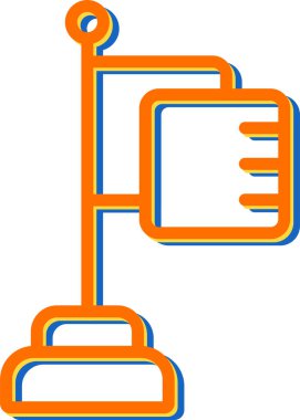 bayrak web simgesi, vektör illüstrasyonu