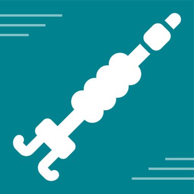 Kablo Klipsi simgesi, vektör illüstrasyonu