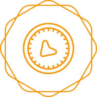 pusula web simgesi tasarımı çizimi