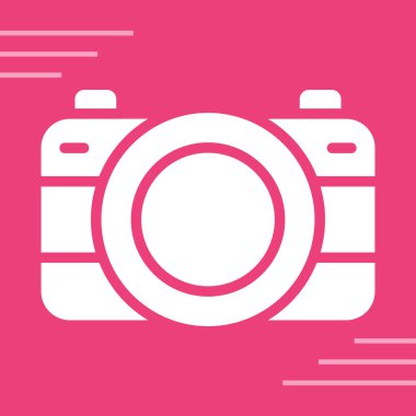 fotoğraf makinesi simgesi, vektör illüstrasyonu 