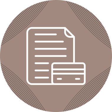 Kredi Raporunun vektör illüstrasyonu Modern simge