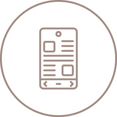 cep telefonu simgesi, vektör illüstrasyonu basit tasarım