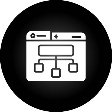 Site Harita simgesi, vektör illüstrasyonu basit tasarım