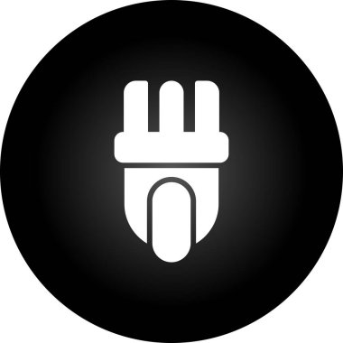 elektrik prizi simgesi. Web illüstrasyonu