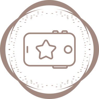 Tablet bilgisayar satırı simgesinin vektör çizimi. 