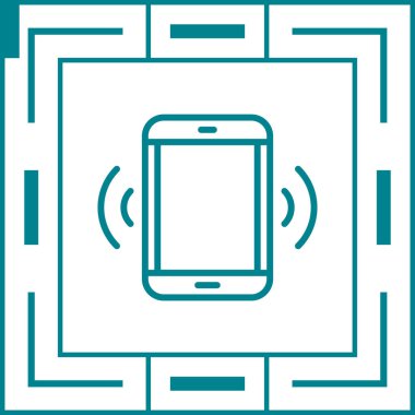 Akıllı telefon. Web simgesi basit illüstrasyon 