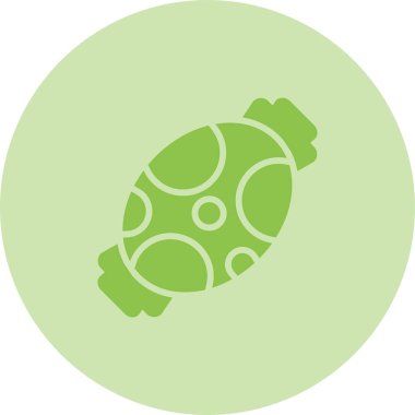 Şeker Web simgesi, basit illüstrasyon 