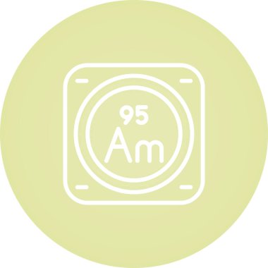 Kimyasal Element Web simgesi vektör çizimi