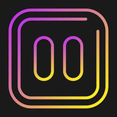 Duraklat simgesinin vektör illüstrasyonu