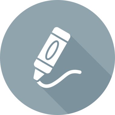 Pastel boya ikonu tasarım şablonu. Moda biçimi