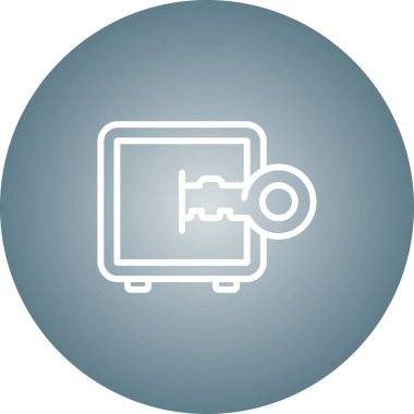 Güvenli vektör web simgesi illüstrasyonu