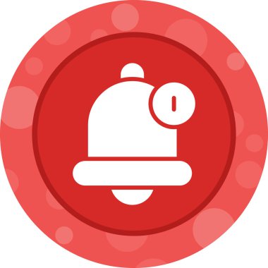 Anımsatıcı çan simgesi, vektör illüstrasyonu basit tasarım