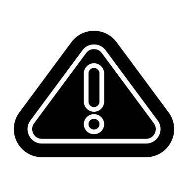 Uyarı, uyarı simgesi vektör illüstrasyonu 