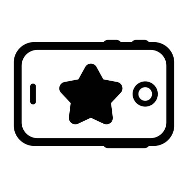 Tablet bilgisayar satırı simgesinin vektör çizimi. 