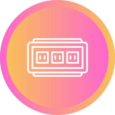 soket simgesi web basit illüstrasyon