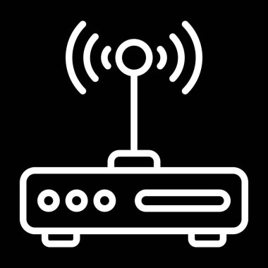 wifi simgesi, basit vektör illüstrasyonu 
