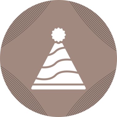 Parti şapkası modern simgesinin vektör illüstrasyonu 