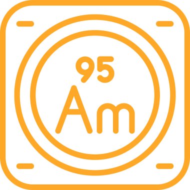 Kimyasal Element Web simgesi vektör çizimi