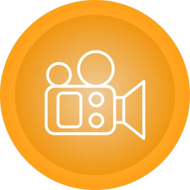 film kamera simgesi, vektör illüstrasyonu  