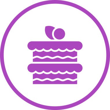 kek web simgesi, basit vektör illüstrasyonu