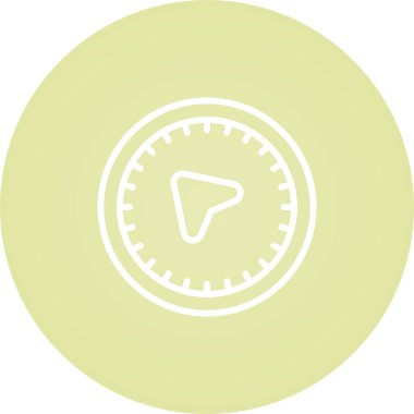 pusula web simgesi tasarımı çizimi