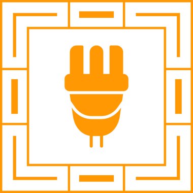 elektrik prizi simgesi. Web illüstrasyonu