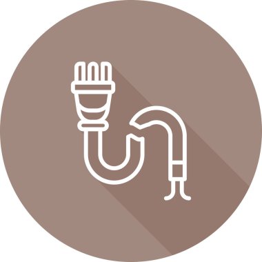 Kırık Kablo simgesi vektör illüstrasyonu 