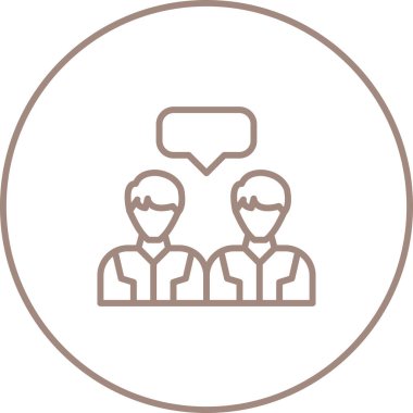 Sohbet baloncuğu olan insanların vektör illüstrasyonu 