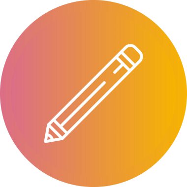 Kalem. Web simgesi basit illüstrasyon 