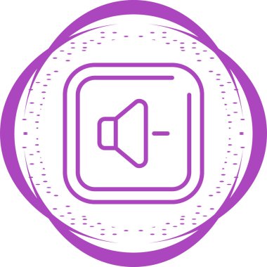 Down Square Simgesi, basit vektör illüstrasyonu 