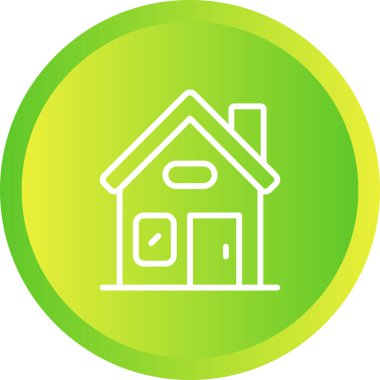 Ev. Web simgesi basit illüstrasyon 