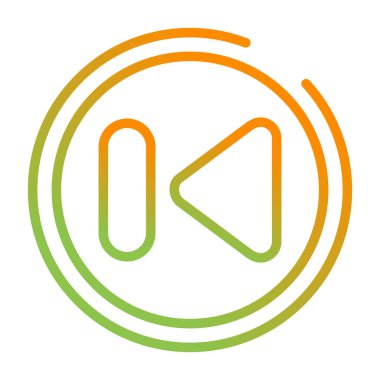 vektör ağ simgesi Önceki Parça Düğmesi 