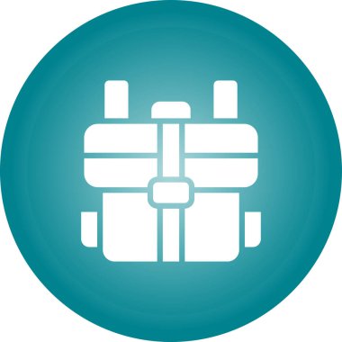 çanta simgesi, vektör illüstrasyonu basit tasarım