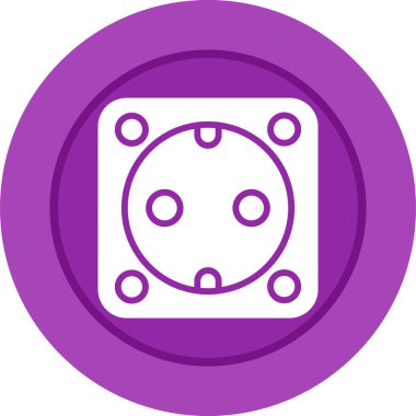 soket simgesi web basit illüstrasyon