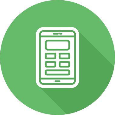 Mobil Tasarım Web simgesi, basit illüstrasyon