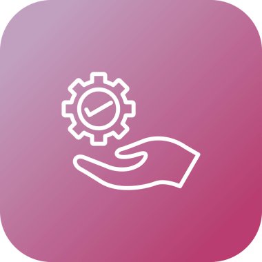  Proje Yönetimi simgesi. Vektör çizim