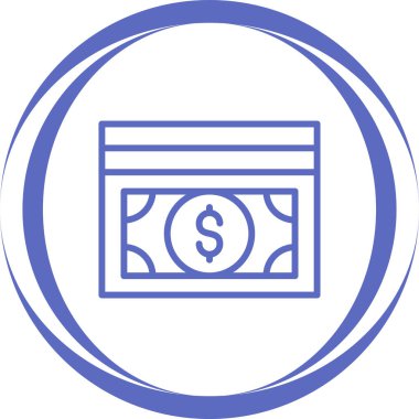 Para için. Web simgesi vektör illüstrasyonu 