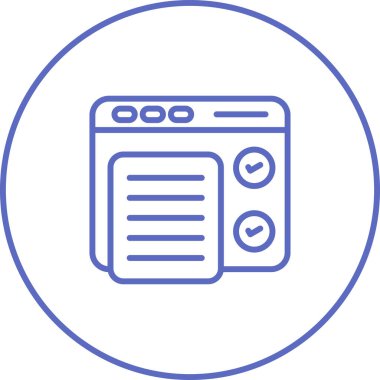 Yazılım Test Simgesi, Beyaz Konsepti İzole Edildi 