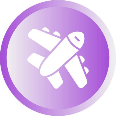 Düzlem web simgesi, basit vektör illüstrasyonu