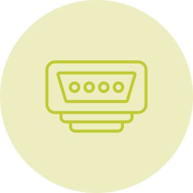 vga port simgesi web illüstrasyonu