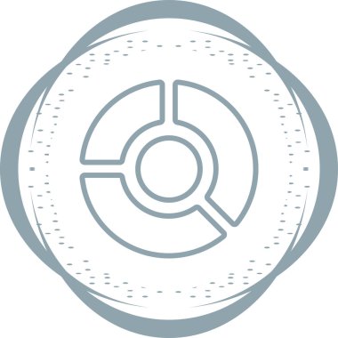 Pie Grafik Simgesi, Grafik İşareti, Renkli Vektör Resimleri