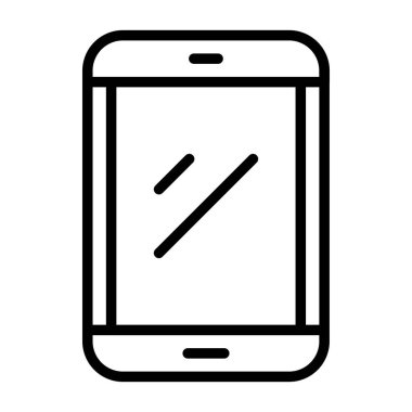 Akıllı telefon. Web simgesi basit illüstrasyon 