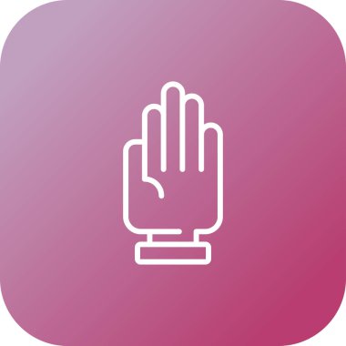 el simgesi, vektör illüstrasyonu basit tasarım