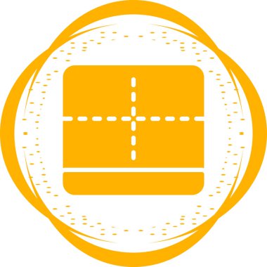 Web tasarımı için kenar simgesi, ayırıcı satır vektör işareti 