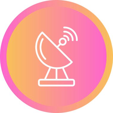 Radar. Web simgesi basit illüstrasyon