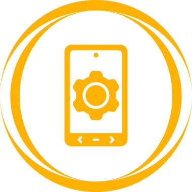 Simge, web düğmesi, basit vektör illüstrasyonu ayarlanıyor