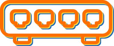 Ethernet Geçiş Ağı simgesinin vektör çizimi