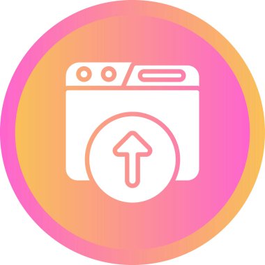 Web simge vektör çizim upload