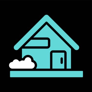 ev ikonu vektör illüstrasyonu. bina işareti sembolü 